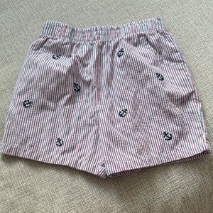 Starting Out Red and White Striped Kids Shorts